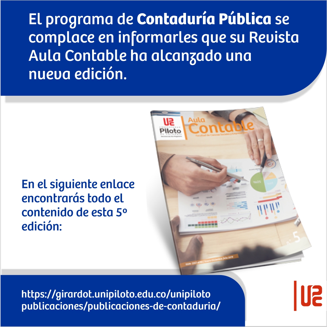 Revista Aula Contable 5ta Edición Universidad Piloto de Colombia