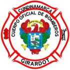 El logotipo del cuerpo oficial de bomberos de Girardot, Cundinamarca.