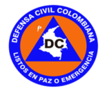 El logo de la Defensa Civil Colombiana.