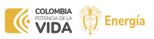 Logo del ministerio de Minas y Energia con el indicativo del Gobierno Nacional del Colombia.