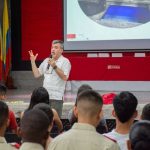 Una foto del IX Encuentro Internacional y V Interinstitucional de Logística, durante las sesiones de conferencias. Evento realizado en la Universidad Piloto de Colombia, Seccional del Alto Magdalena en Girardot.